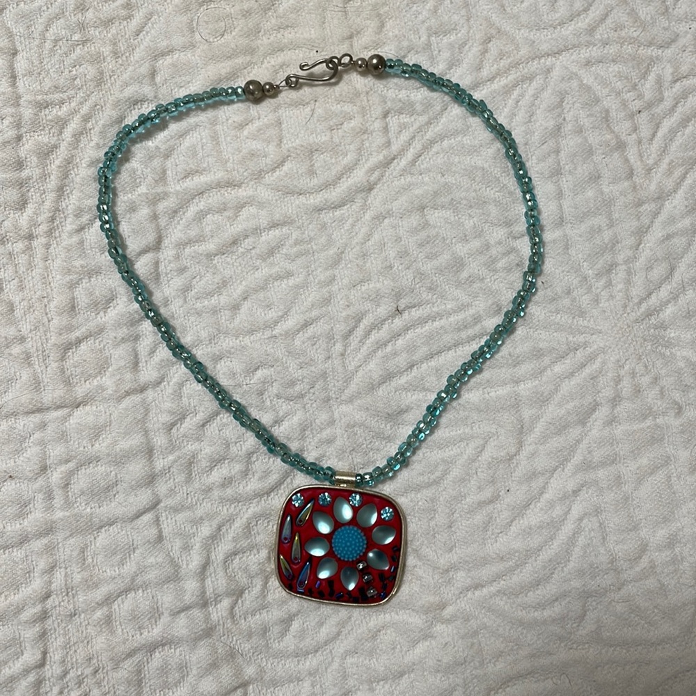 Beautiful custom made beaded necklace